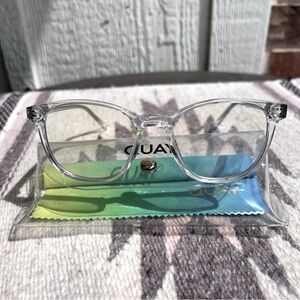 Quay Clear Frame “Blueprint” Blue Light Glasses 5.5”